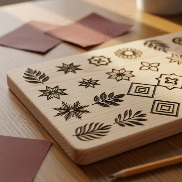 simple wood burning patterns