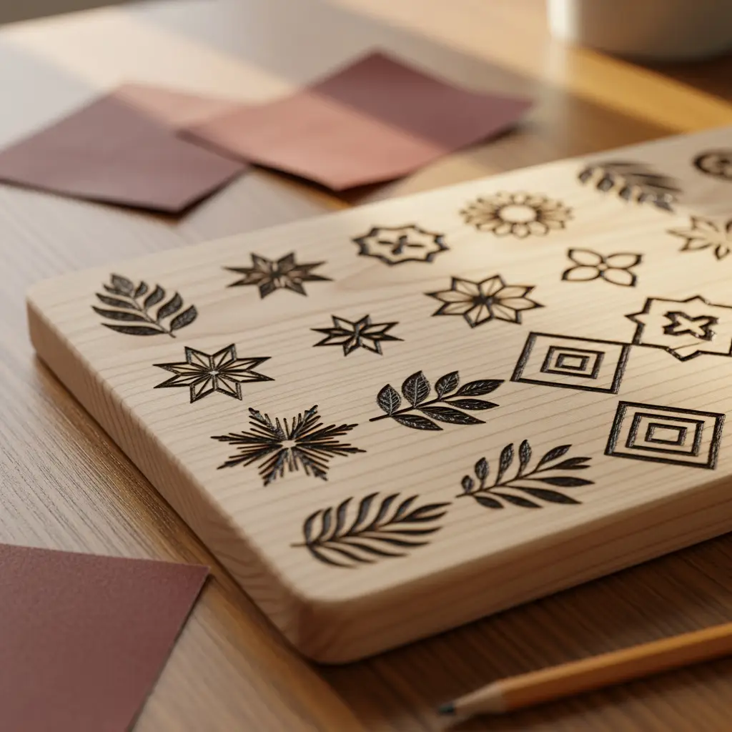 simple wood burning patterns