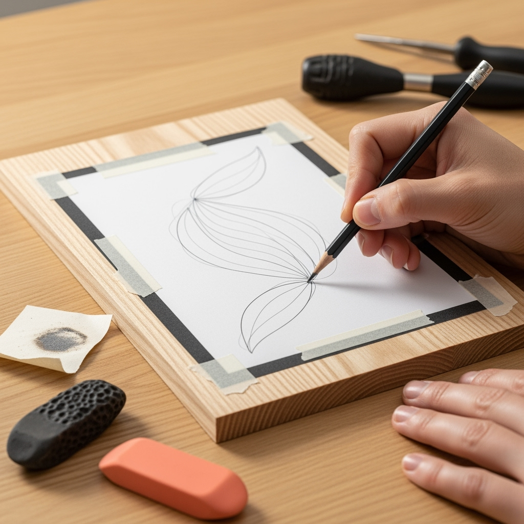 simple wood burning patterns