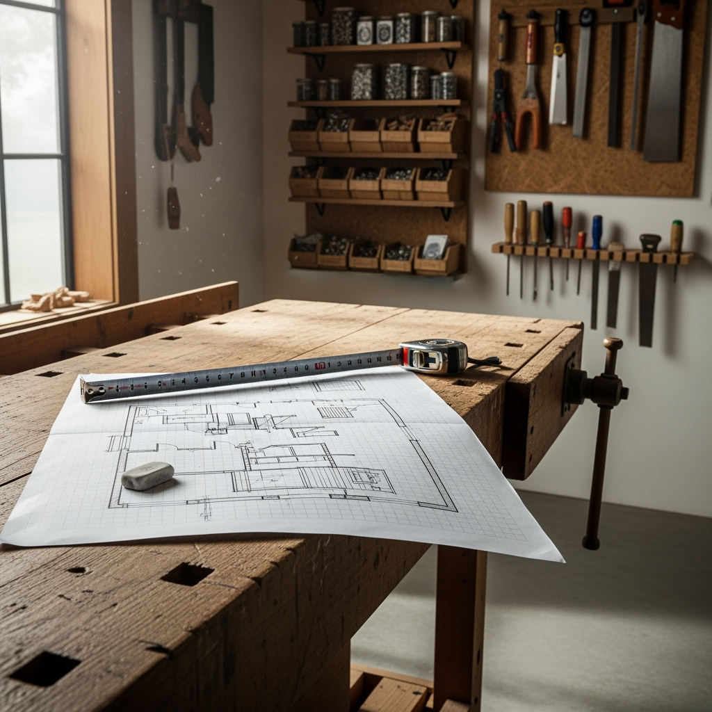 small woodshop layout