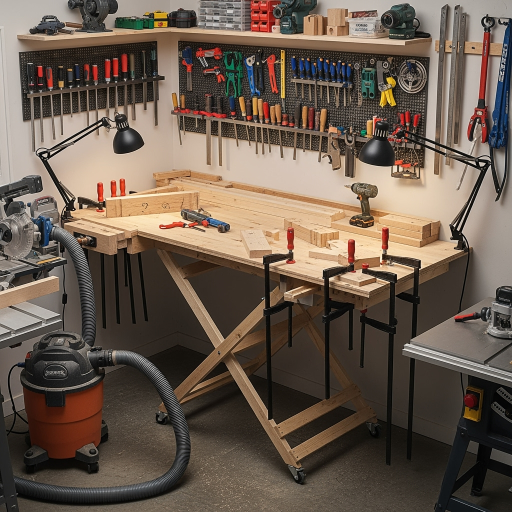 small woodshop layout