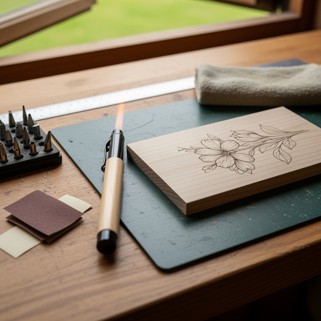 wood burning art