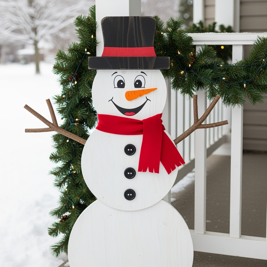 wooden snowman crafts
